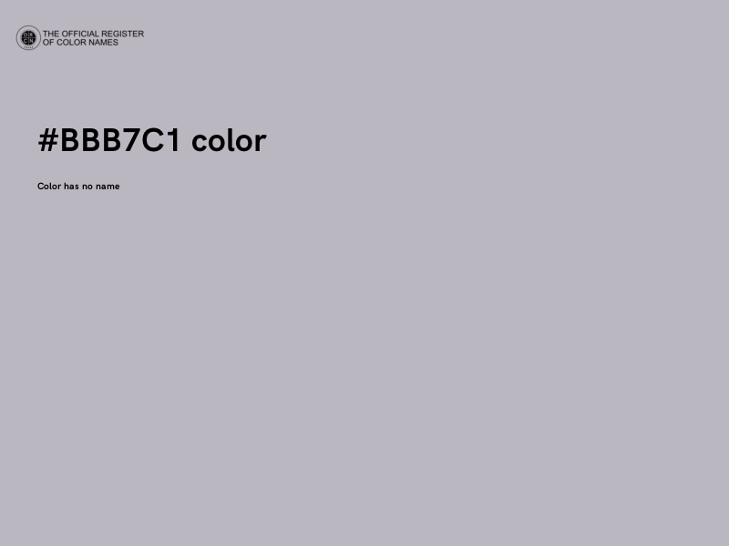 #BBB7C1 color image