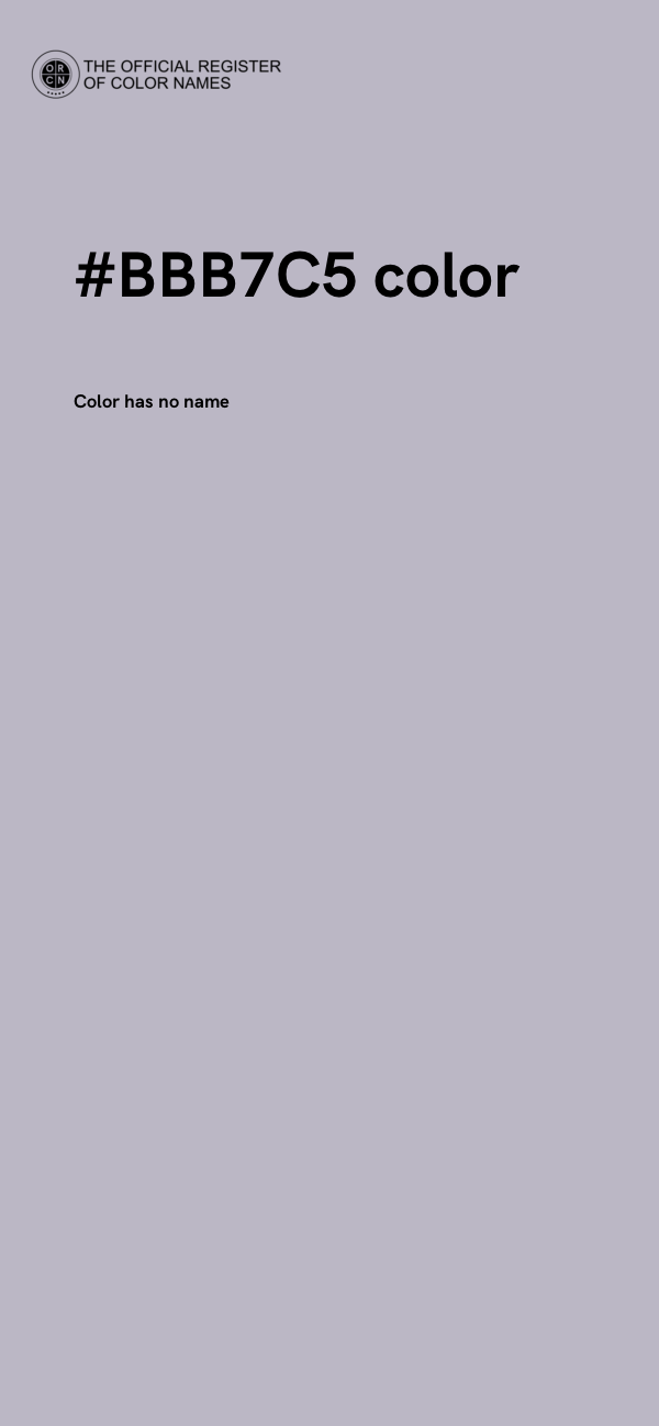 #BBB7C5 color image