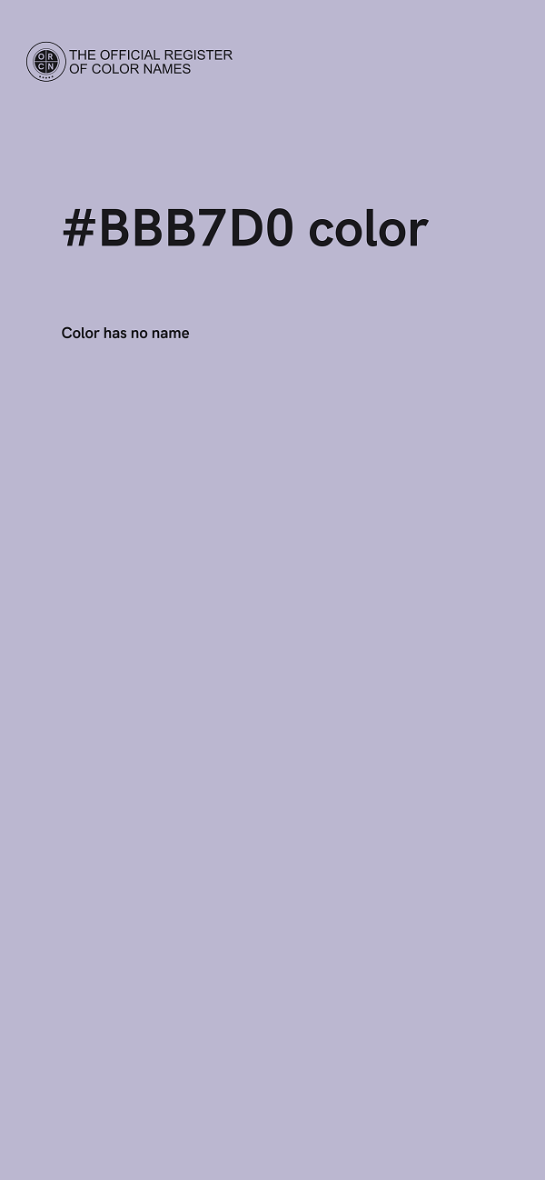 #BBB7D0 color image