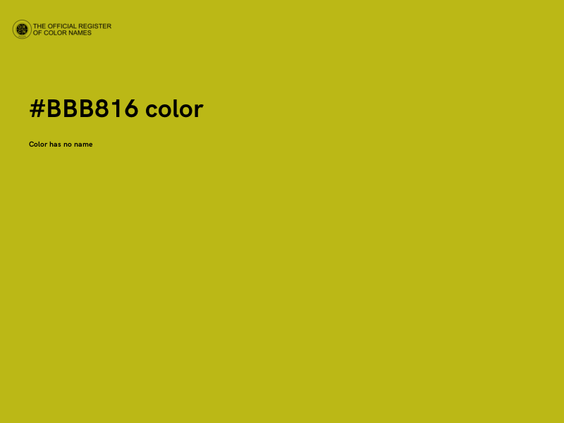 #BBB816 color image
