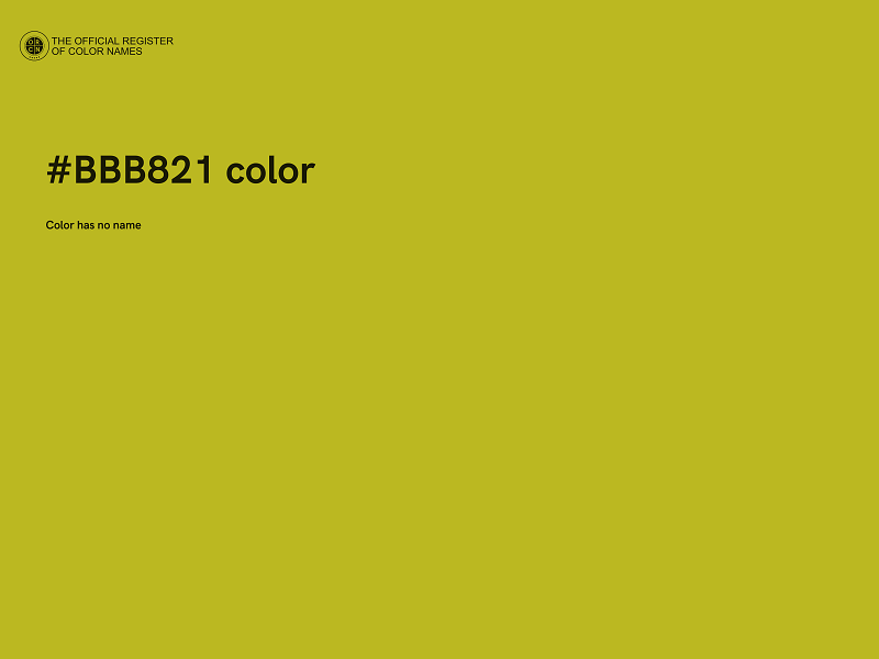 #BBB821 color image