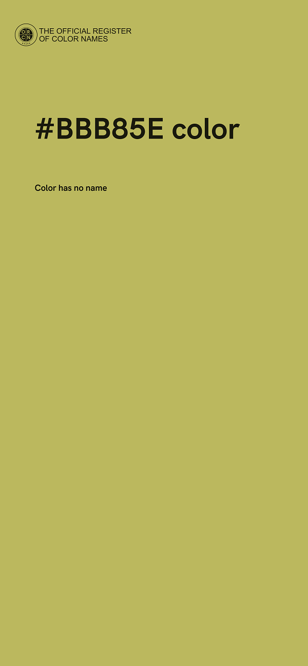#BBB85E color image