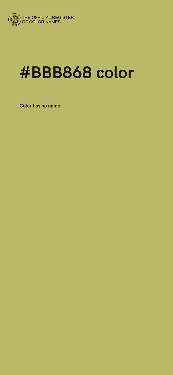 #BBB868 color image