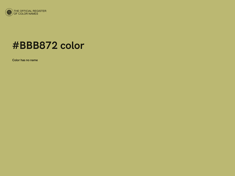 #BBB872 color image