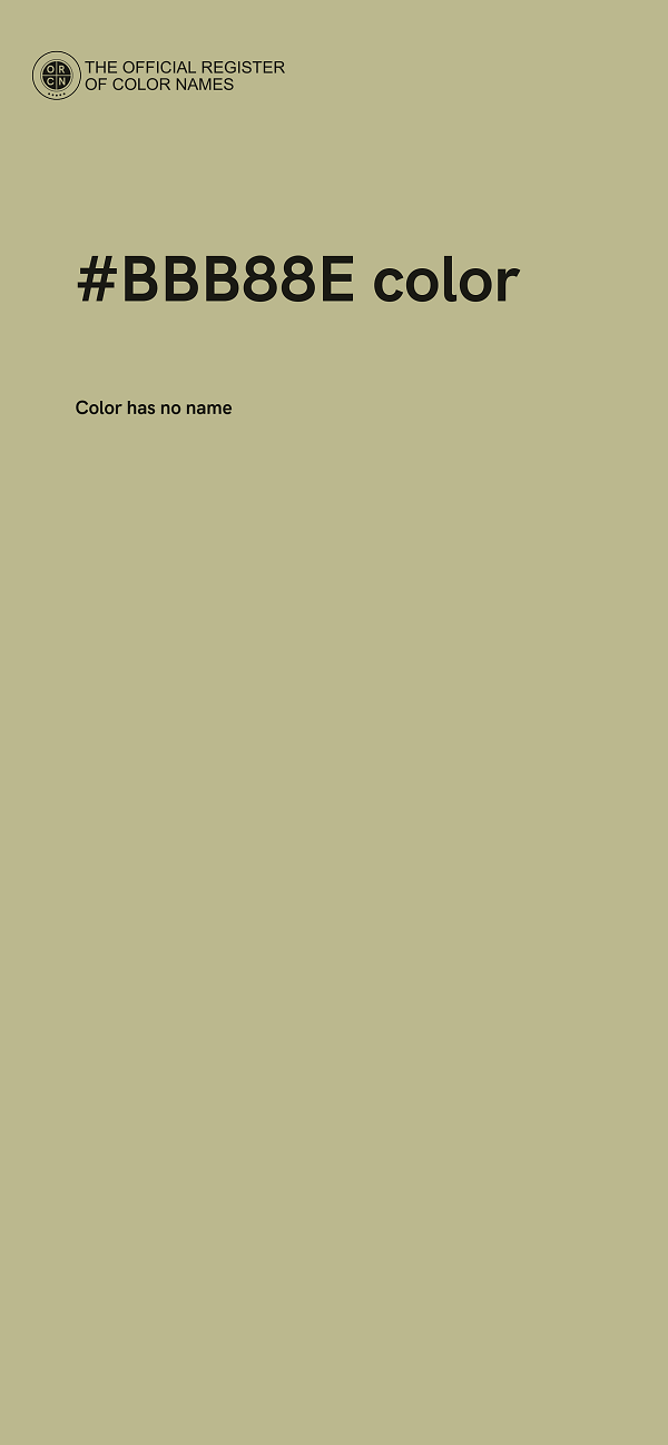 #BBB88E color image