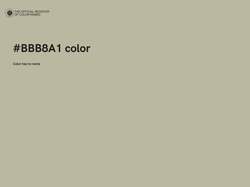 #BBB8A1 color image