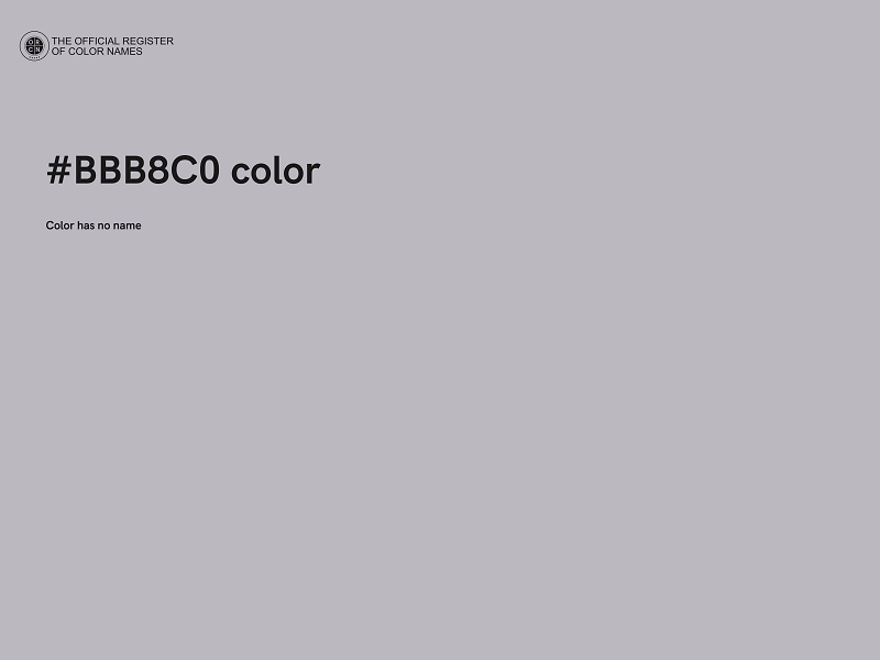 #BBB8C0 color image