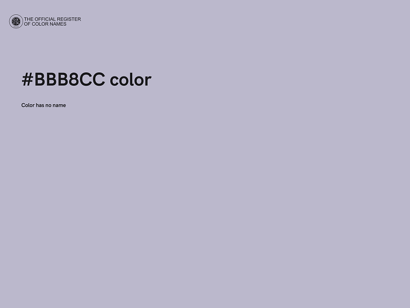 #BBB8CC color image