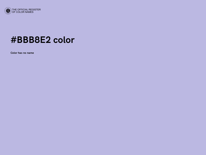 #BBB8E2 color image
