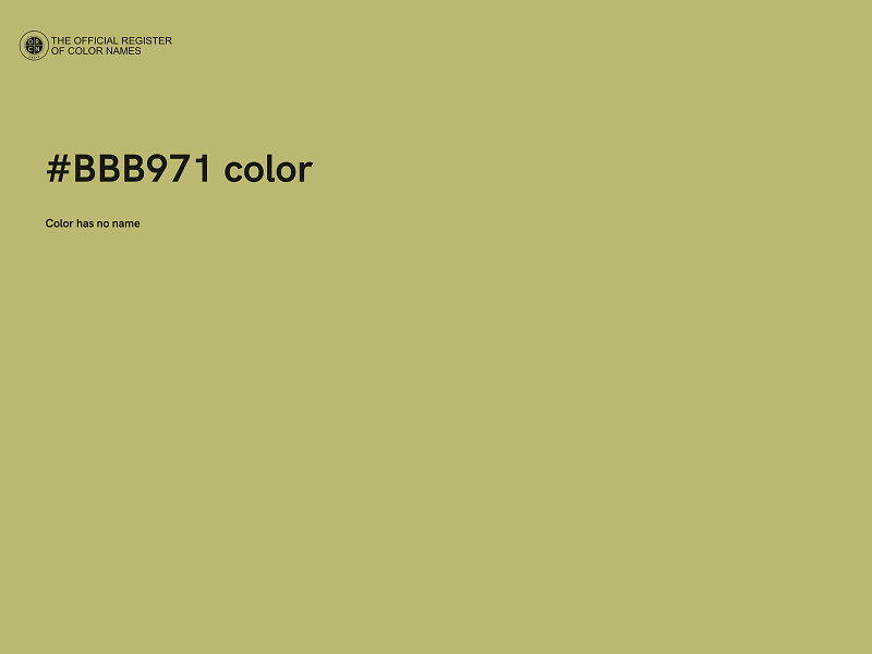 #BBB971 color image