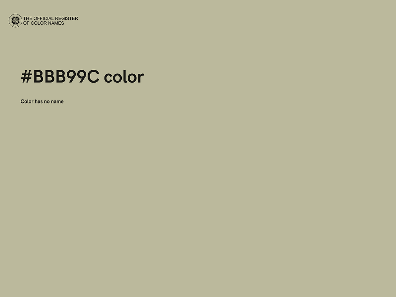#BBB99C color image