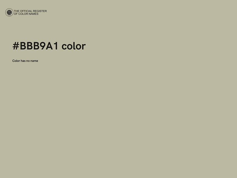 #BBB9A1 color image