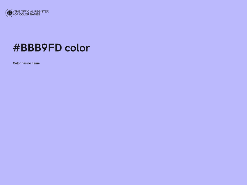 #BBB9FD color image