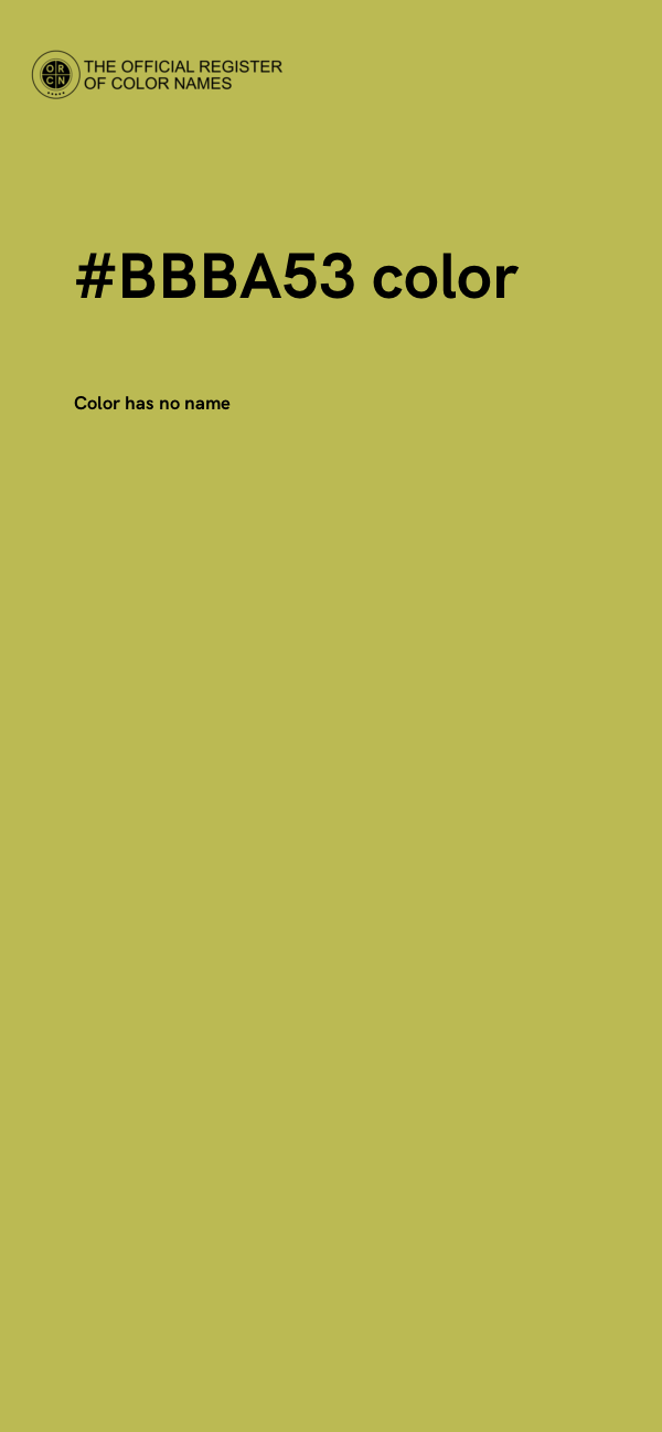 #BBBA53 color image