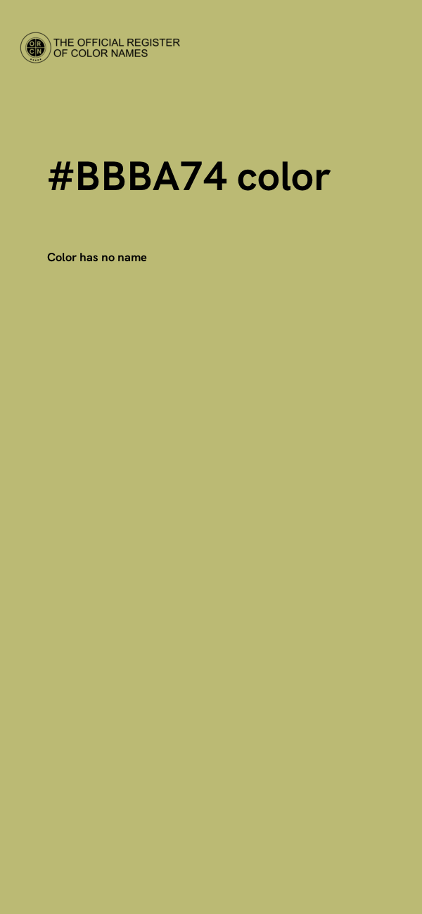 #BBBA74 color image