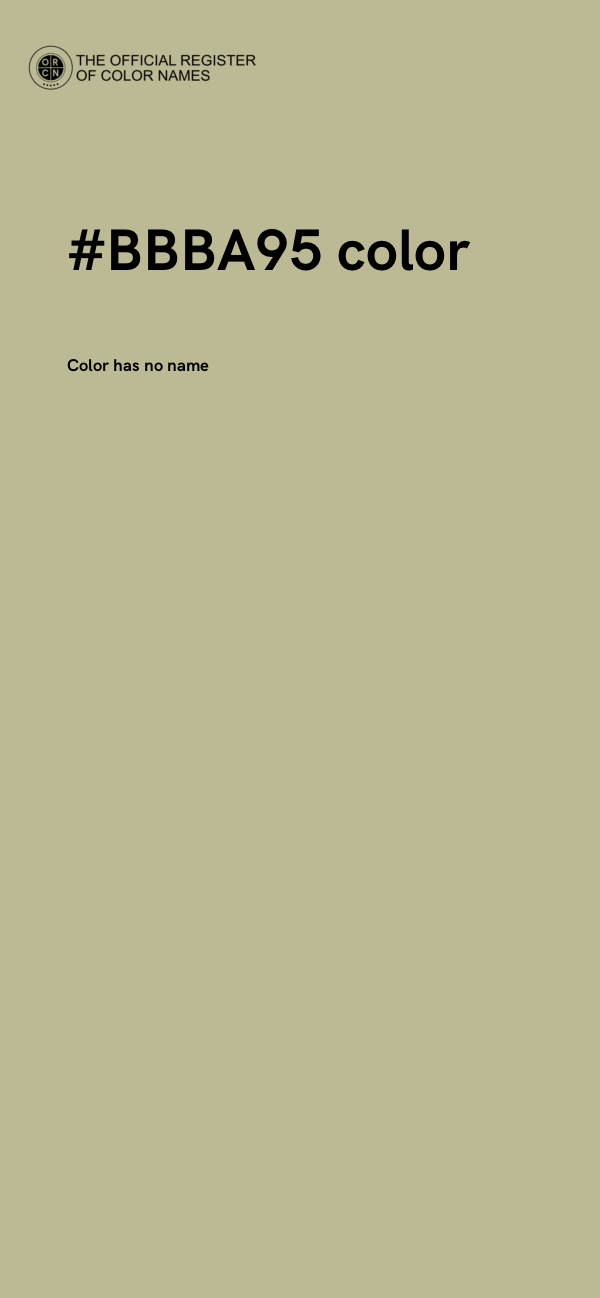 #BBBA95 color image