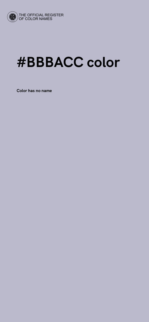 #BBBACC color image