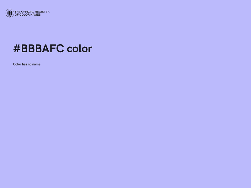 #BBBAFC color image