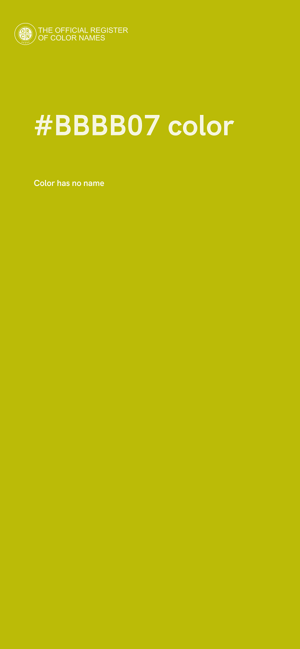 #BBBB07 color image
