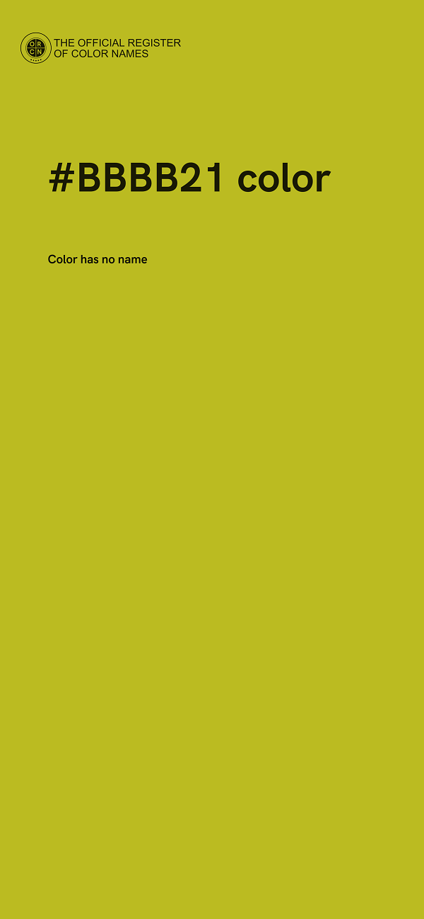 #BBBB21 color image