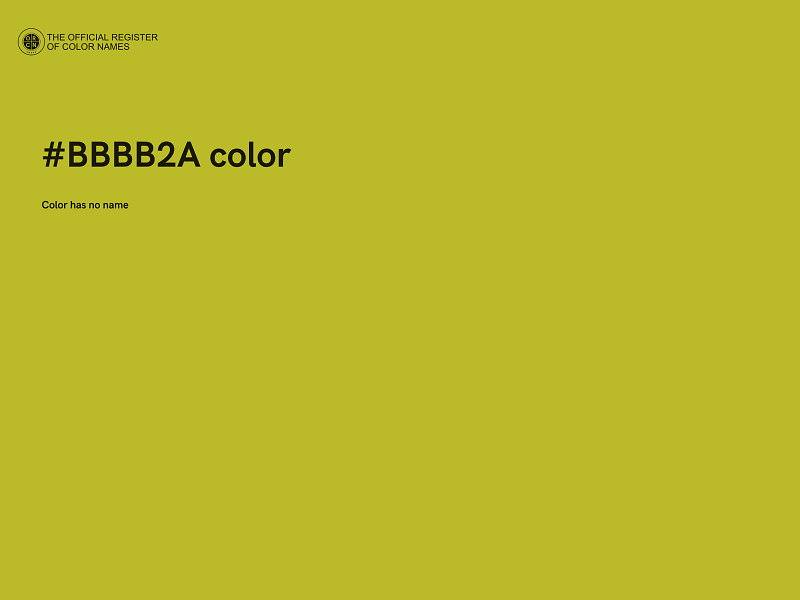 #BBBB2A color image