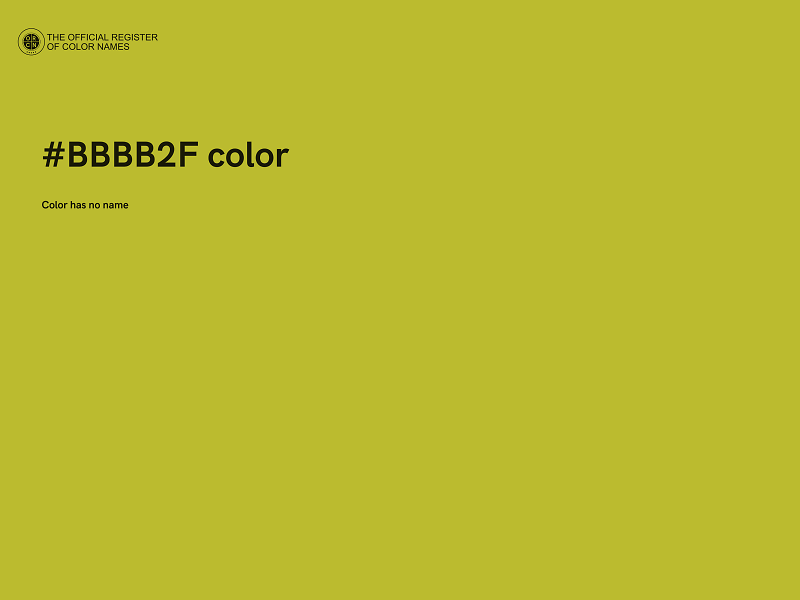 #BBBB2F color image