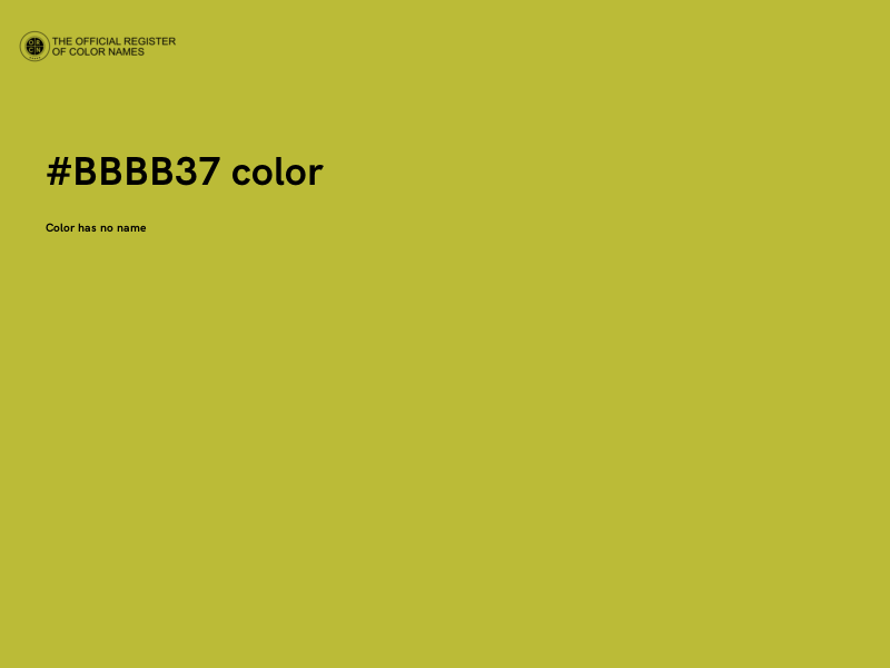 #BBBB37 color image