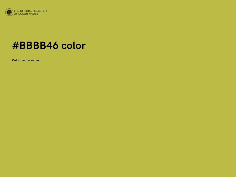 #BBBB46 color image