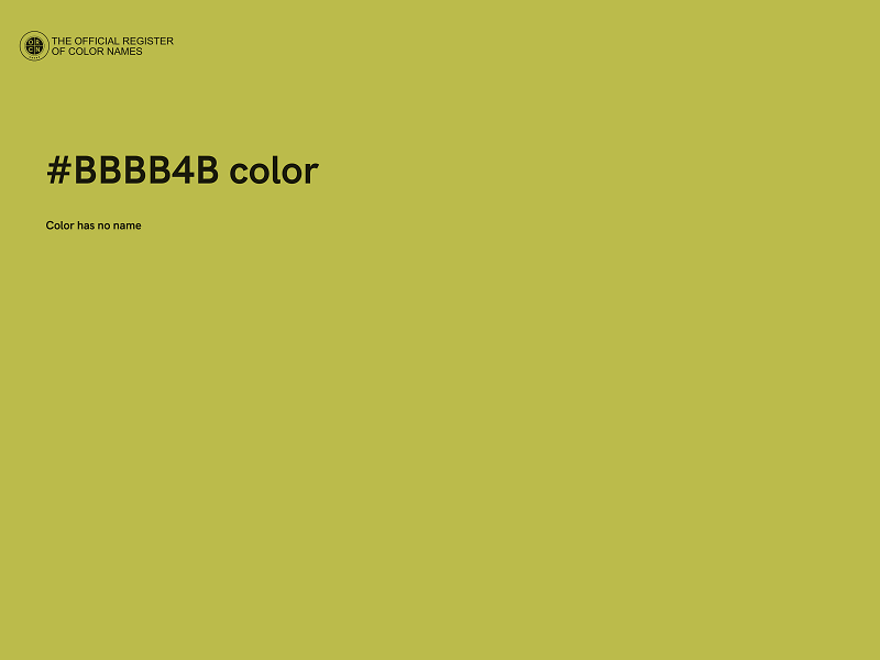 #BBBB4B color image