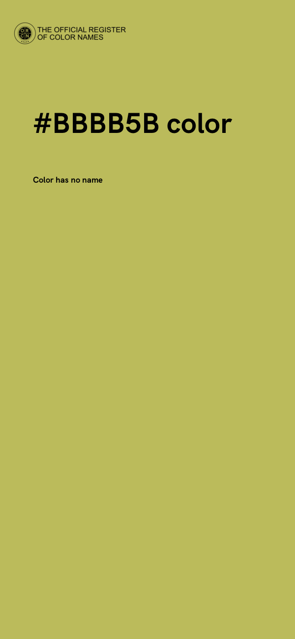 #BBBB5B color image