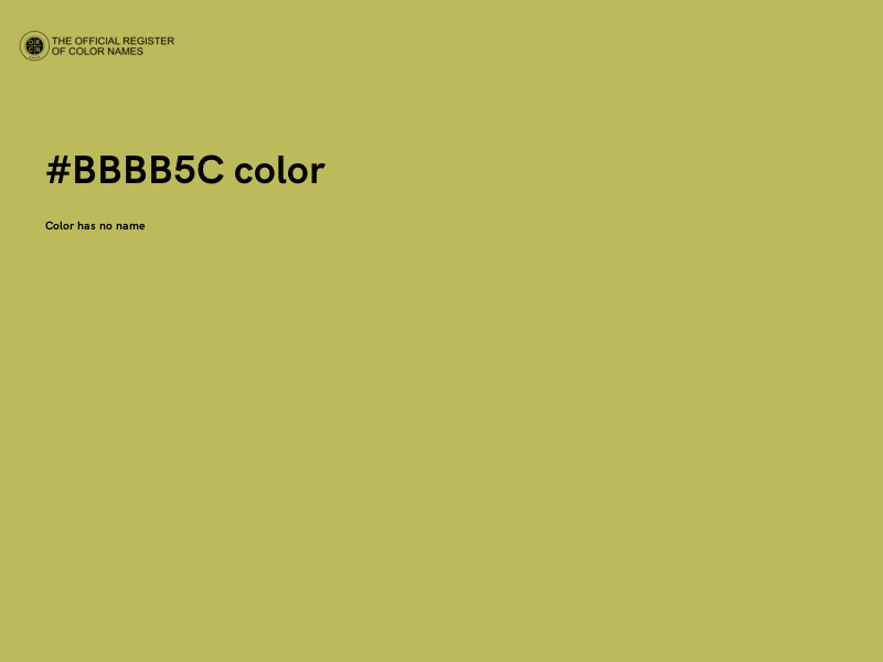 #BBBB5C color image