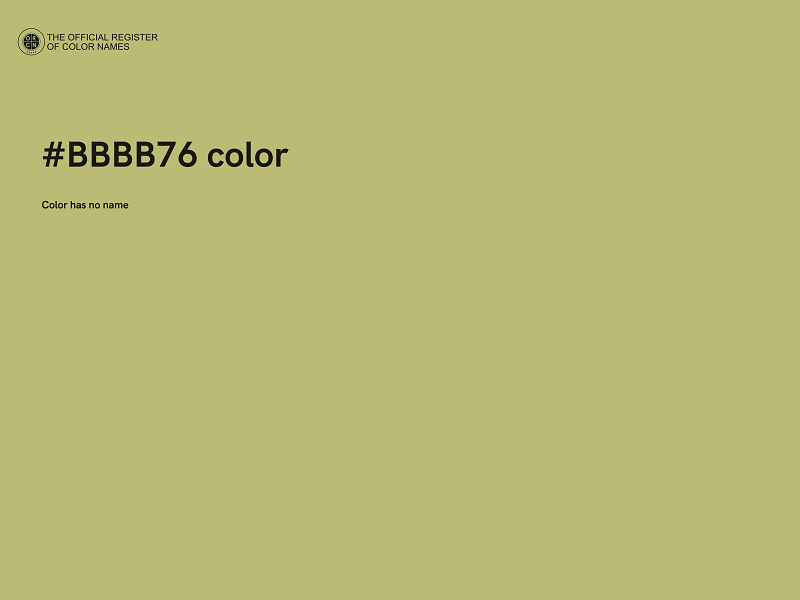 #BBBB76 color image