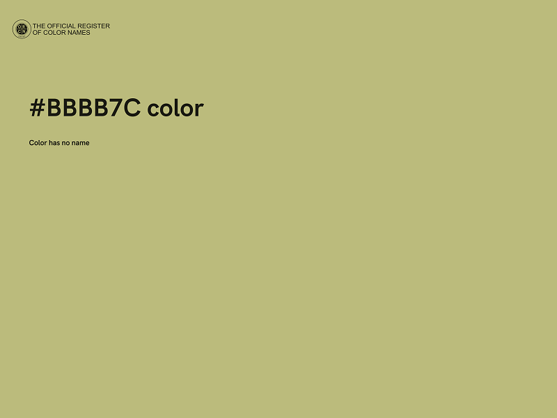 #BBBB7C color image