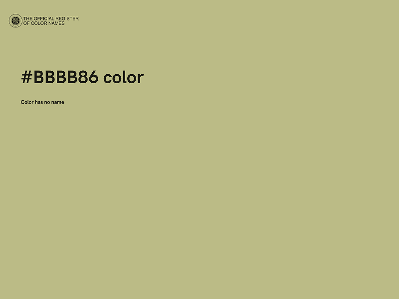 #BBBB86 color image