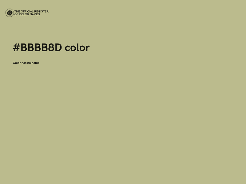 #BBBB8D color image