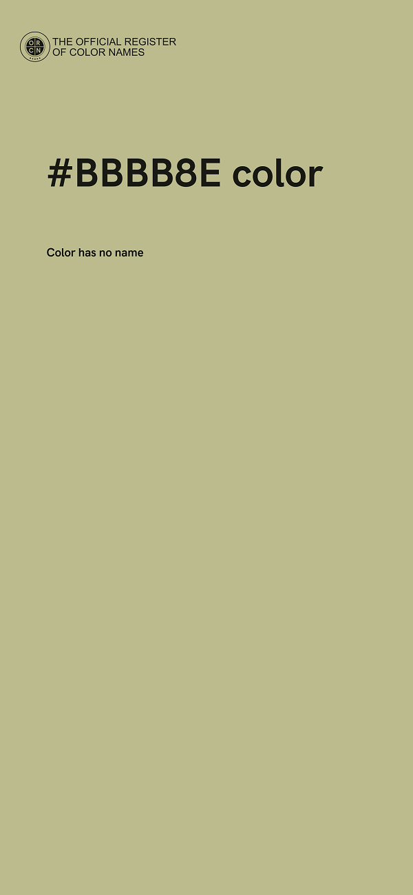 #BBBB8E color image