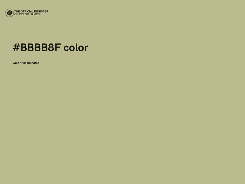 #BBBB8F color image