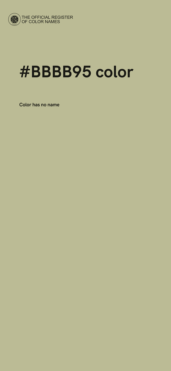 #BBBB95 color image