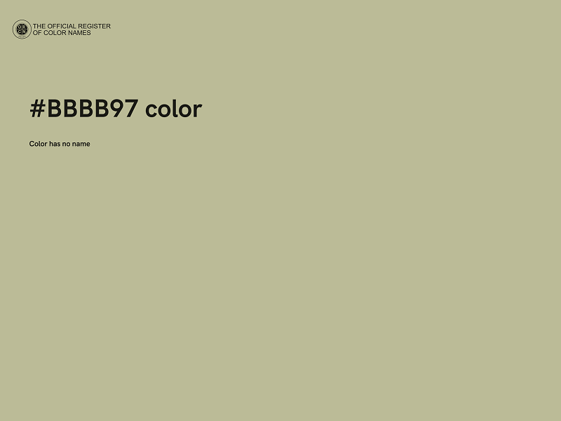 #BBBB97 color image