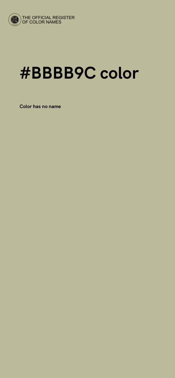 #BBBB9C color image