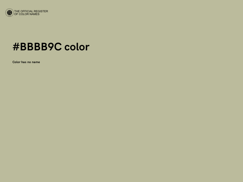#BBBB9C color image