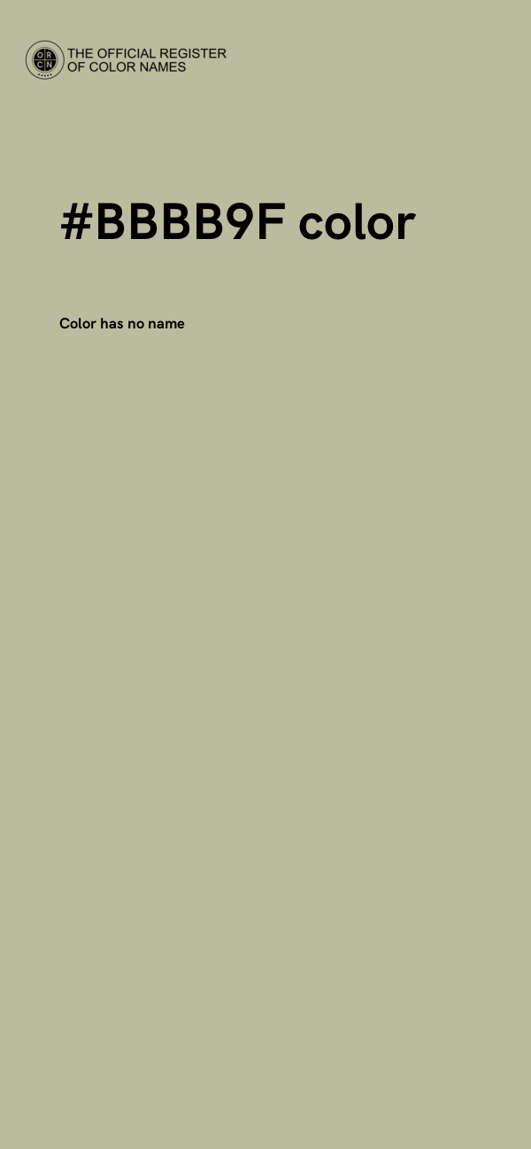 #BBBB9F color image