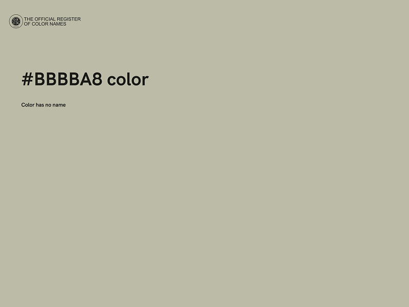 #BBBBA8 color image