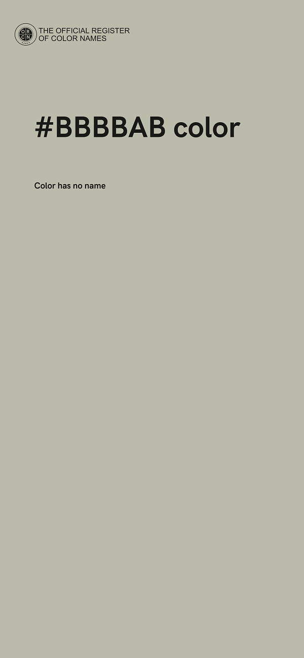 #BBBBAB color image
