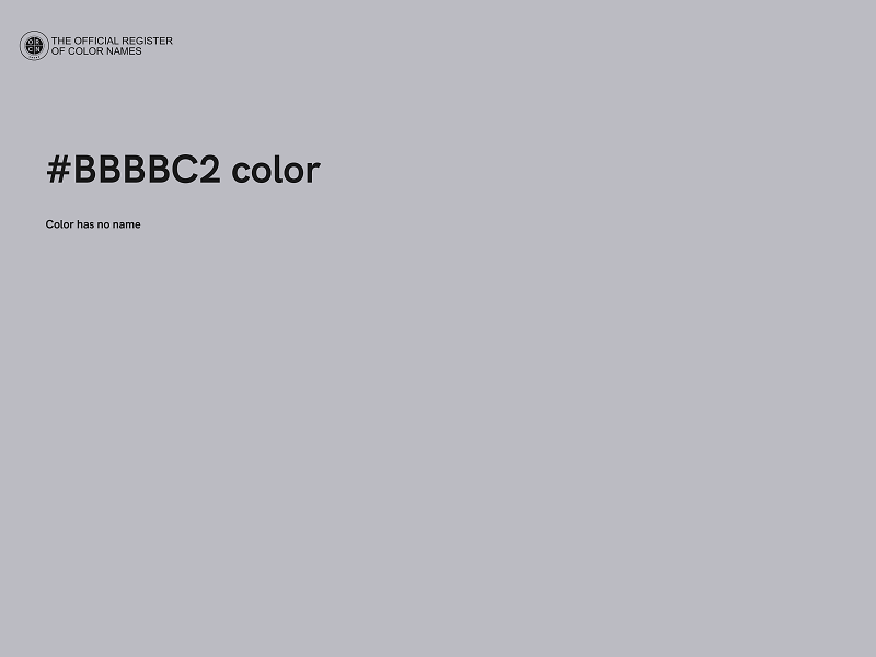 #BBBBC2 color image