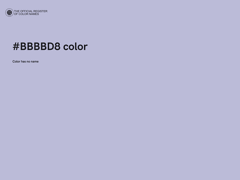 #BBBBD8 color image