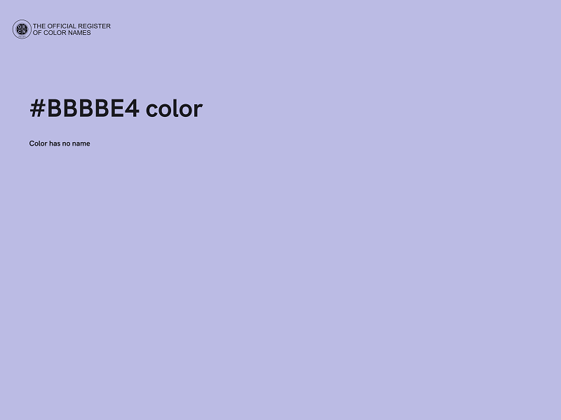 #BBBBE4 color image