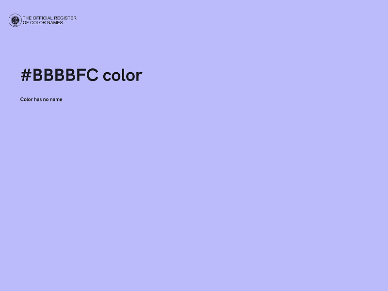 #BBBBFC color image