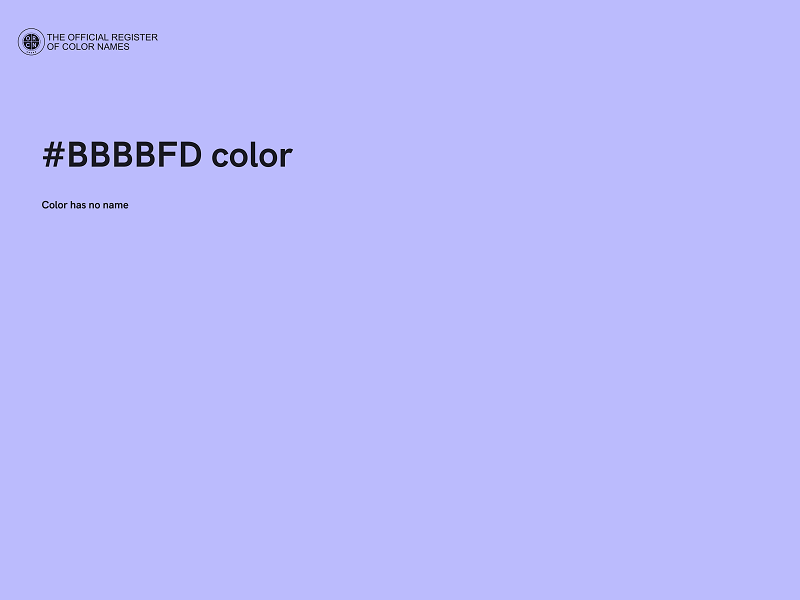 #BBBBFD color image