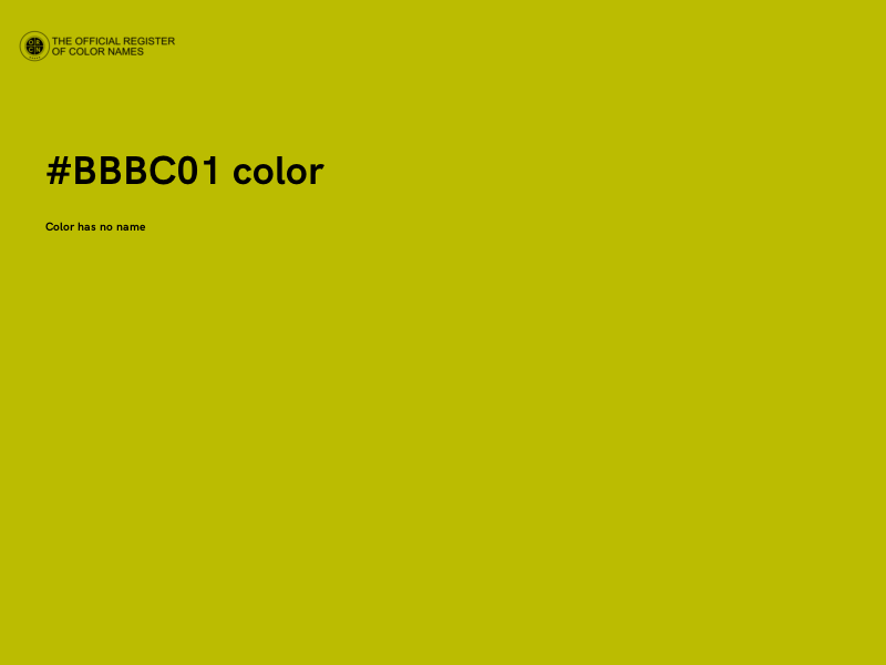 #BBBC01 color image